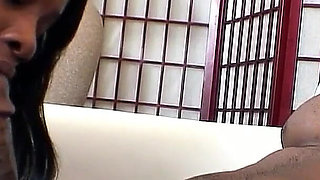 Sexy ebony teen Coco banged by stepdad with a big lance
