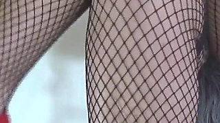 Misss a Catching You with Her Sexy Fishnets 2