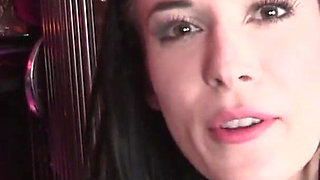 Eager friends bring a beautiful slut to their room