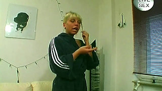 Blonde Sucks Cock and Gets Deep Fingered