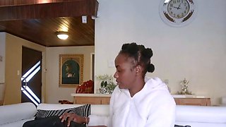 This shy EBONY TEEN student got me ROUGH fucking