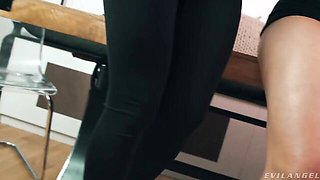 An awesome lesbian double play with hot Misha Maver and Sara Retali