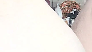 Big Fat Chick Legs Spread Wide Big Black Cock Cums for a Ride