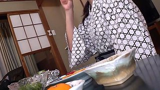 Blonde Japanese girl fingered and toy fucked