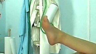 Doctor piss - young naive girl Electra Angels pissed thoroughly by Tim Wetman