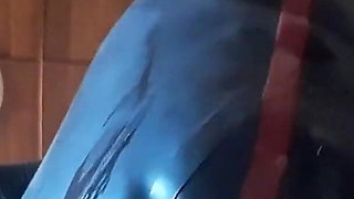 17 minutes of hogtied extreme blowjob and deepthroat with massive oral creampie