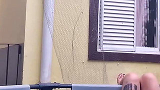 Your Slut Neighbor Showing Herself in the Pool