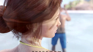 Busty Stepmom Riding My Huge Cock In Beach