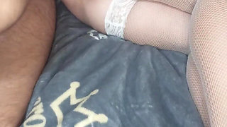 Big Booty Chick Fingered Her Clit as She Fucked Sweetly and Then Her Pussy Filled with Cum