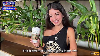 Katty West In Blowjob In A Public Toilet Starbucks And Cumwalk - She Drinks Coffee With Cum On Face Among People