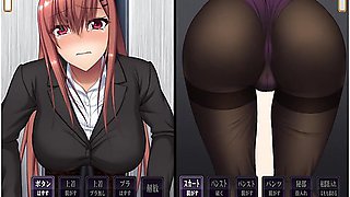 実況(体験版)ハンストの似合う美人olかエレヘーターの扉に挟まったらとんてもないことになりました 爆乳女子社員かおっはいや尻を揉まれて(モーションアニメ同人エロケー Animation - Hentai Anime