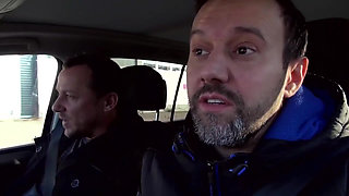 Tattooed Blonde Wife Wild Outdoor Car Fuck