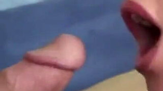 Sweet MILF with big tits fucked and milked in mouth
