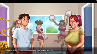 Summertime saga gameplay. French teacher, library sex, naughty magazine
