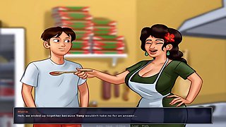 Hot mom Misskitty2k with big boobs in a hentai scene