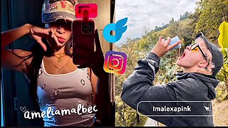 Ameliamalbec Fingers, Kisses and Sucks Imalexapinks Tits in Sapphic Blowjob