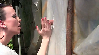 Amateur Young MILF Gloryhole Blowjob