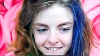 Emo 18-Year-Old With Tattoos Masturbates on Webcam