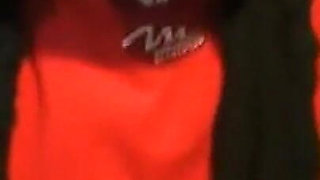 Brunette Babe Deepthroats Huge Dildo in Wild Gangbang Orgy