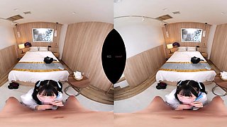 Japanese Beauty Craves VR Passion With Long Hair POV