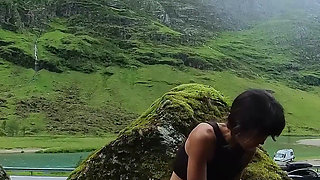 Masturbation with a Beautiful Views