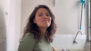 I fuck her in the laundry room of her ex's house