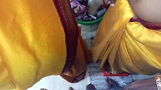 Indian Housewife and Step Sister Threesome Fucking in Kitchen - Tamil Maid Roleplay