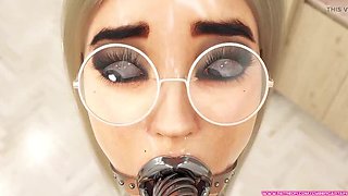 Cute Teen Dentist Bondage: 3D BDSM Fetish with Latex & Metal