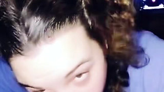 My submissive bbw girlfriend sucks me