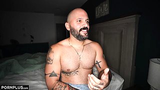 Astonishing interracial dick-riding with a busty beauty Alana Rose