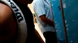 Daddy's Quickie in the Bathtub - Amateur Latin Masturbation