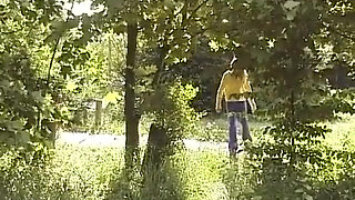 Gal Caught in Piss Pants