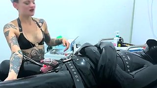 MistressAe - Electro Needles And Sounding - Full Latex CBT