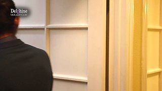 Delphine Films - Horny maid Kira Noir fucks with a horny hotel resident