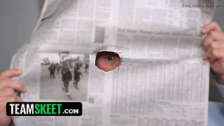 Toned and grateful: stepdaughter's yoga session turns into a screw fest with stepdaddy