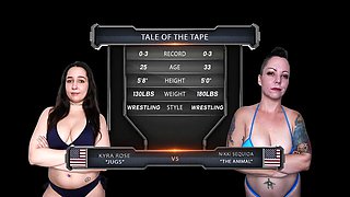 Kyra Rose vs Nikki Sequoia Cat-Fight Wrestling
