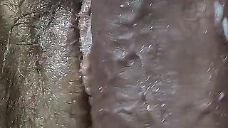 Creamy Masturbation with BBC Dildo - Vibrator Orgasm