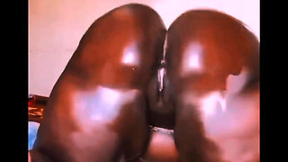 Oiled BBW Ass Spreading and Masturbation