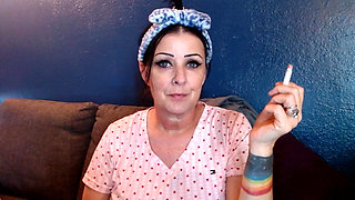 Lovely Woman Smoking with You