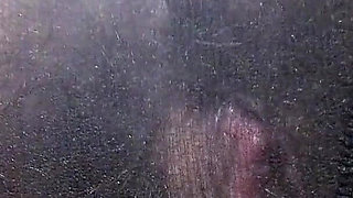Open Wet Bush and Hairy Ass in Pantyhose (close-up) Facesitting POV