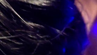 Cheating latina intern talking with her boyfriend while