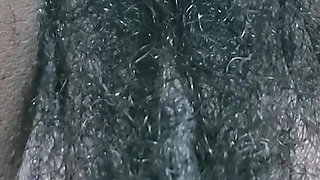 Hot Hairy Pussy Slow-motion Close-up Fuck of Black Wife