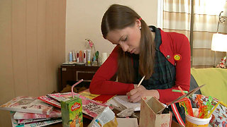 Young Maria Dorsh a slut with brown hair loves to take it in