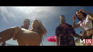 Jerkaoke - Orgy special featuring Morgan Lee, Khloe Kapri, Damon Dice, and Jason Michaels