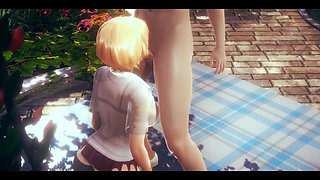 Hentai Uncensored 3D - Mari Blowjob and Anal - Japanese Asian Manga Anime Film Game Porn