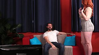 Sexy CFNM sluts sucking and wanking dick