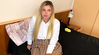 Blonde Latina Stepdaughter Fucked For Skipping School