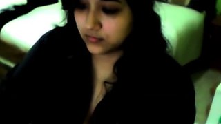 Big-Breasted Indian Amateur BBW Teases on Webcam