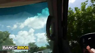 Bangbros - stunning juniper ren’s Tight Pussy captures hard as she gets pounded and facialed on the nail bus