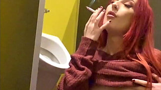 Smoking in a Urinal